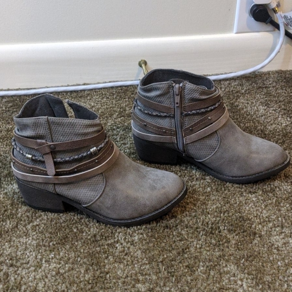 Grayish Brown Boots